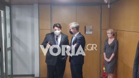 Συνάντηση του νέου πρέσβη των ΗΠΑ, Τζορτζ Τσούνη, με τον δήμαρχο Θεσσαλονίκης, Κωνσταντίνο Ζέρβα