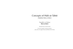 Concepts of Hizb ut Tahrir