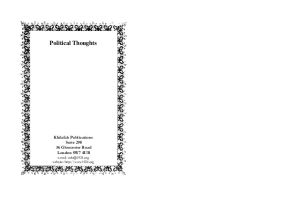 Political Thoughts
