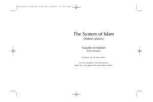 The System of Islam