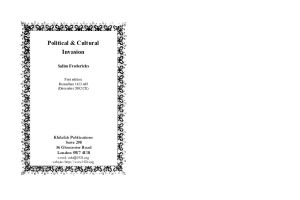 Political Cultural Invasion