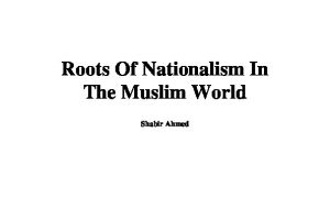 Roots of Nationalism Muslims