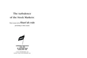 Stock Markets and Causes