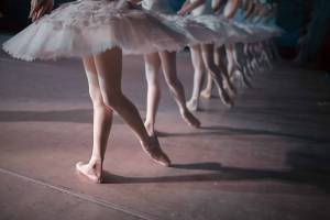 Ballet dancers wearing tutus