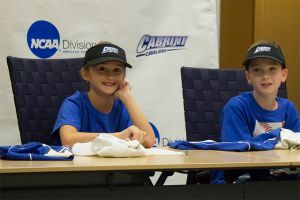 Jordyn (left) and Coy (right) Zajac join Cabrini softball. (Amarra Boone/Photo Editor)