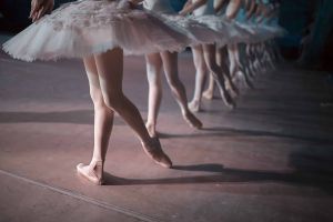 Ballet dancers wearing tutus