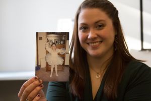 Senior Melissa Welsh showing a early picture of her dancing ballet. 
