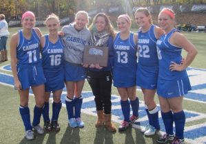Senior field hockey players celebrate a 13-5 record as runner up in the CSAC championship game. Congratulations to the team and the seniors on a great season. (cabriniathletics.com)