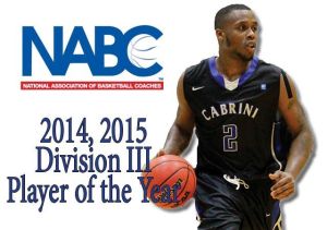 photo submitted by Cabriniathletics.com Aaron Walton-Moss averaged for his career 18.4 ppg, 10.2 rpg and 5.6 apg. Walton-Moss back-to-back NABC National Player of the Year awards.