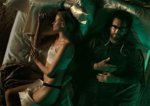 Maroon 5 frontman Adam Levine with his new wife in his  “Animals” video.  (Creative Commons)