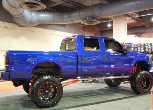 Ford F250 power Stroke Diesel on a 12 inch lift and 44 inch tires