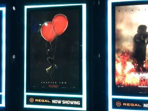 A poster for It:Chapter Two at a local movie theater. Courtesy of Matthew Santangelo