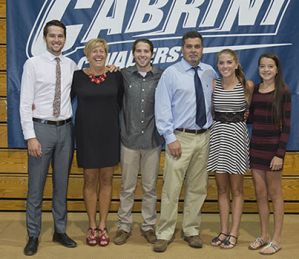 The Neary family celebrating 20 years at Cabrini College and the induction of Jackie Neary into the Cabrini College Hall of Fame. (Cabrini Athletics/Submitted Photo)