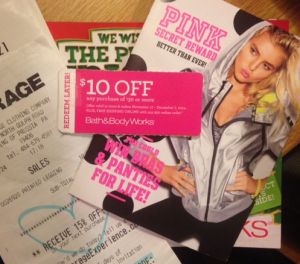 Many stores sent out advertisments and coupons in the mail before black friday to attract customers. (Abigail Keefe/Staff Writer)