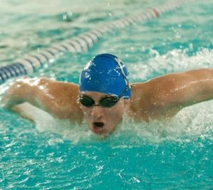 Sophomore biology major Todd Walker was named to the All-AMCC second team in the 100 and 200 backstroke. (cabriniathletics.com)