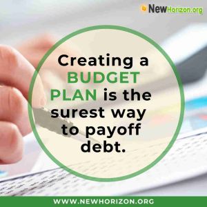 creating a budget plan to avoid bad credit