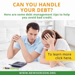 debt management tip to avoid bad credit
