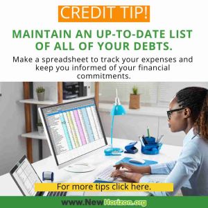 make a spreadsheet to track your expenses