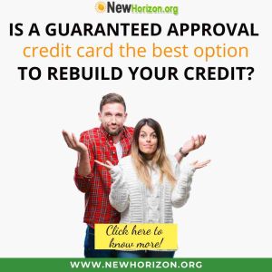 guaranteed approval credit card best option to rebuild credit