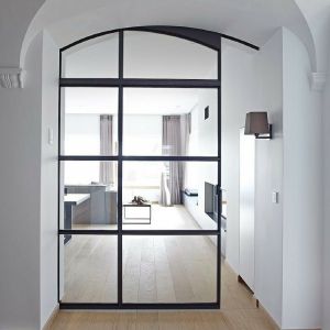 steel framed sliding door for interior design