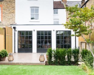 industrial style steel framed doors