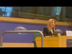 Η Μαρία Καρυστιανού ξεδίπλωσε το χρονικό του εγκλήματος των Τεμπών στο Ευρωκοινοβούλιο