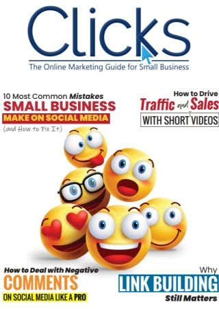 The Cover Image Of June'S Clicks Free Small Business Marketing Magazine