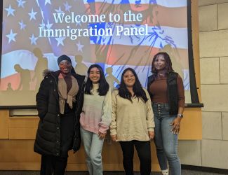 Cabrini's Immigration Panel. Photo by Jedidah Antwi.