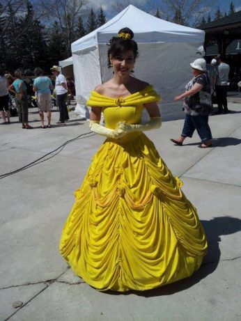 Princess in Yellow Gown at the Westwinds Society Concert Belle (la Belle et la Bete) enjoying live music at the annual concert at Park 96