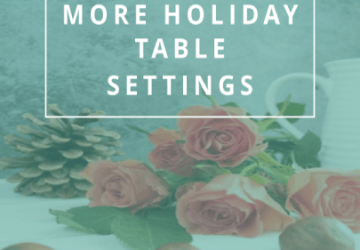 Holiday Table Settings