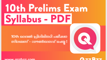 Kerala PSC 10th level Preliminary exam - Syllabus