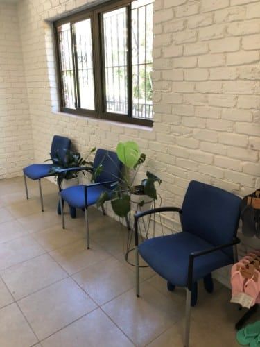 Dynamic Podiatry waiting room with chairs further apart for the Corona Virus
