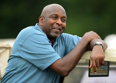 Former NBA and Hall of Fame member Moses Malone attends Fred Whitfield's 11th annual HoopTee Celebrity Golf Classic at The Golf Club at Ballantyne in Charlotte, North Carolina, Thursday, July 11, 2013. The HoopTee Celebrity Golf Classic is the primary fundraiser for HoopTee Charities, Inc. (Jeff Siner/Charlotte Observer/MCT)