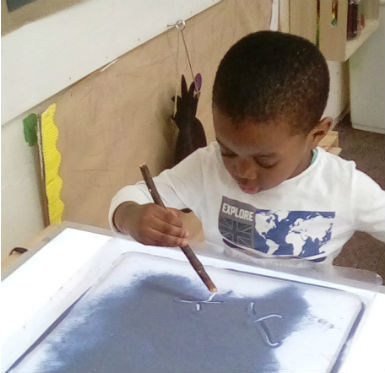 Cornerstone boy painting