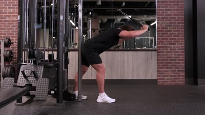 Cable Rope Overhead Triceps Extension