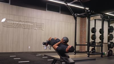 Decline Sit Up with Medicine Ball Toss