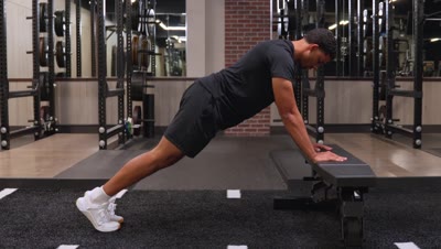 Elevated Plank With Slow Mountain Climber