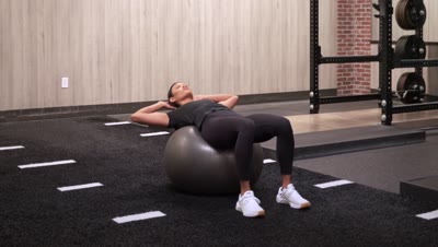 Exercise Ball Crunch