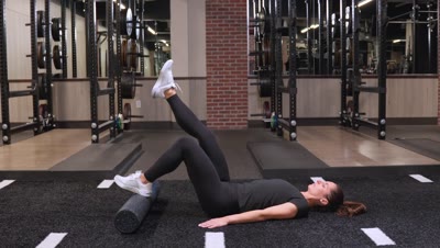 Single Leg Foam Roll Hip Thrust