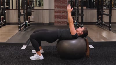 Stability Ball Abdominal Twist