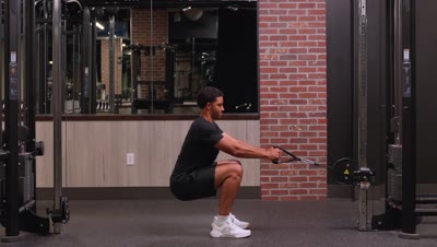 Standing Cable Row with Squat