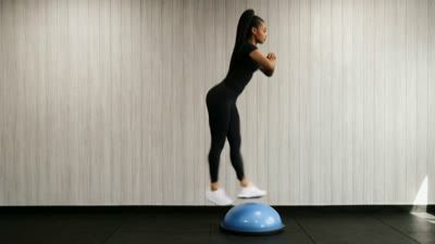 Balance Trainer Alternating Lunge Jumps