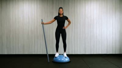 Balance Trainer Bar Assisted Dome Squat