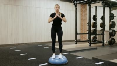 Balance Trainer Curtsy Lunge