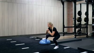Balance Trainer Lateral Dome Squats