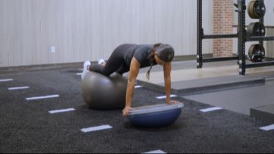 Balance Trainer Stability Ball Knee Tucks