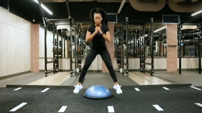 Balance Trainer Sumo Squat Jumps