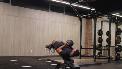 Decline Sit Up with Medicine Ball Toss