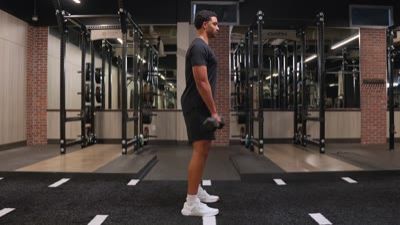 Romanian Deadlift to Shrug (Dumbbell)