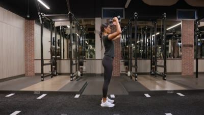 Dumbbell Standing Front Press